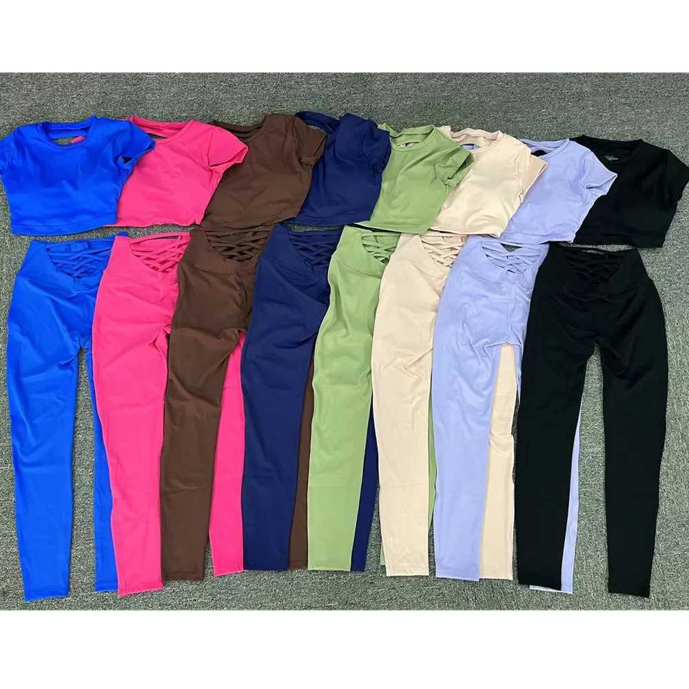 Pad Nylon Sports Shirts ss Workout Tops Fitn Sportswear Fa Yoga Clothing Sport Crop Tops Women Gym ShirtXJ250509