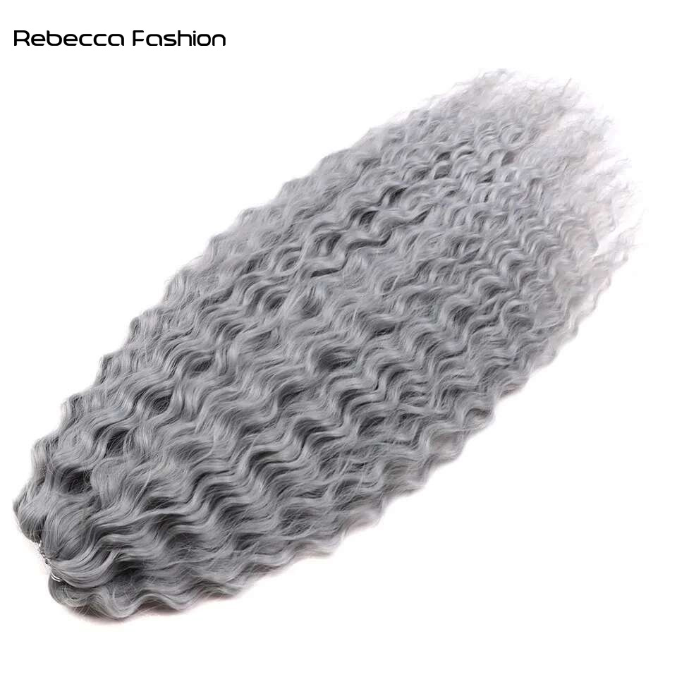 22 Inch Synthetic Hair Extension Luxurious Afircan American Inspired Water-Wave Dreadlock Styling by Kanekalon for Ladies High Temperature Fiber