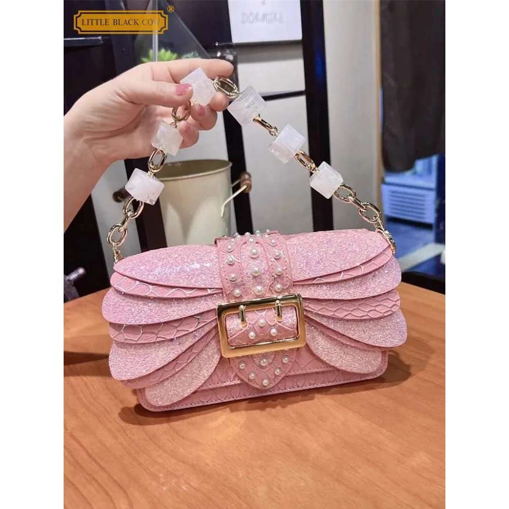 Design Women Single Shoulder Tote Handbag Fashion Dias Chain Crossbody Bag Elegant Office Ladies Pu Leather Flat Bags