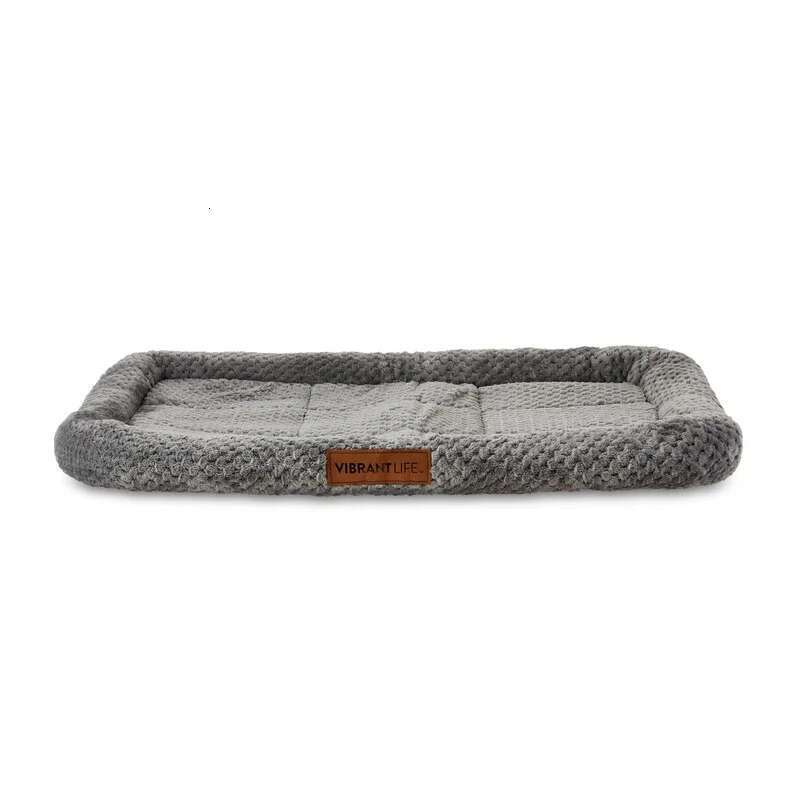 Cozy Dog Mat Plush Foam Bolstered Padded Support Washable Pet Bed Fits 30 Inch Crate