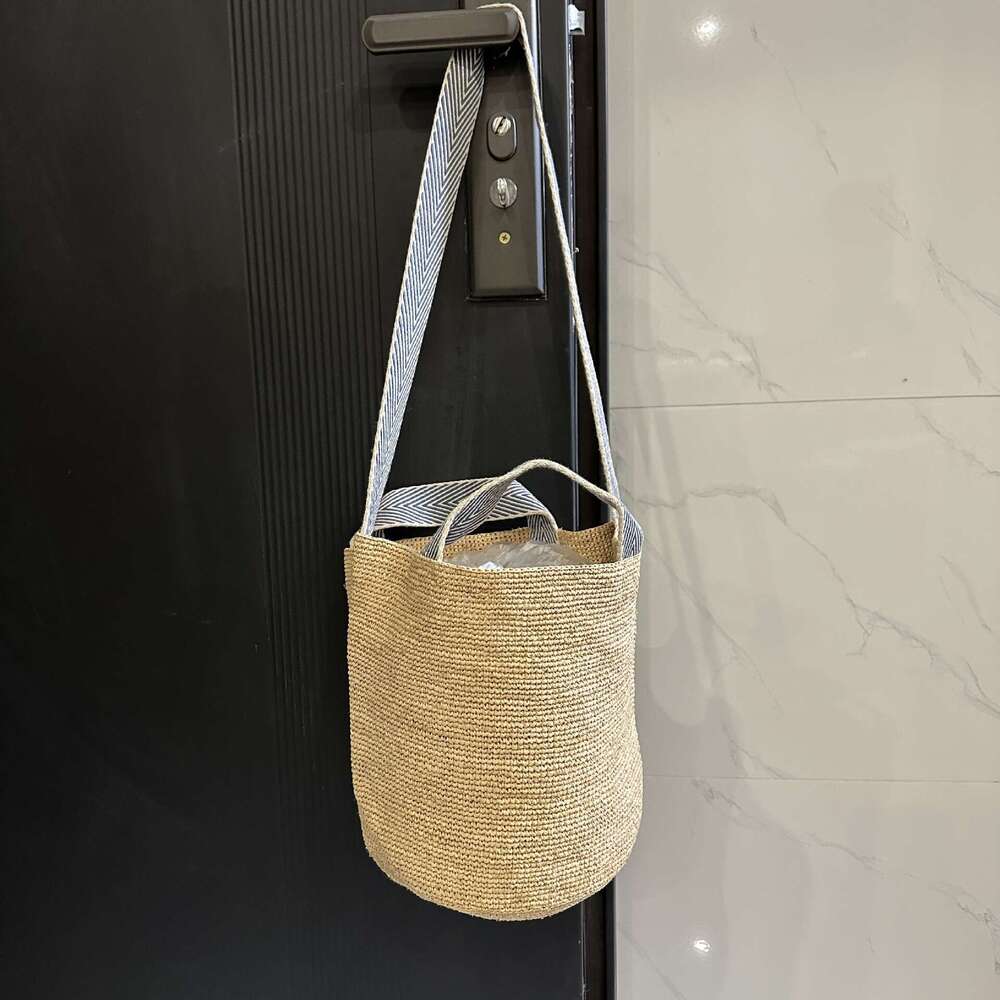 Beach Bag Large Capacity Woven Women S Versatile Hand Hook Lafite Grass Tote Crossbody Vacation Beach Bag Hand Held Bill Of Lading Shoulder Bag KQ