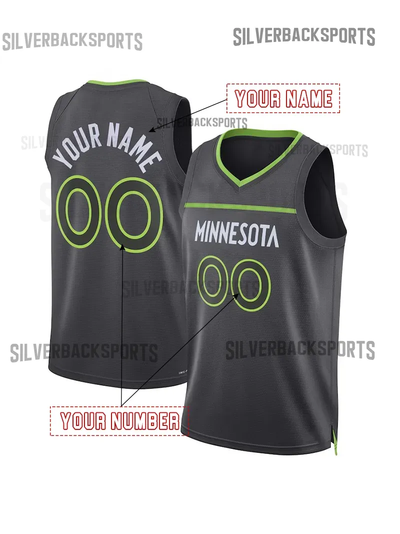 Anthony Edwards 5 Custom Basketball Jersey Gobert Stitched Personalized Customized Jerseys Custom Any Number Name