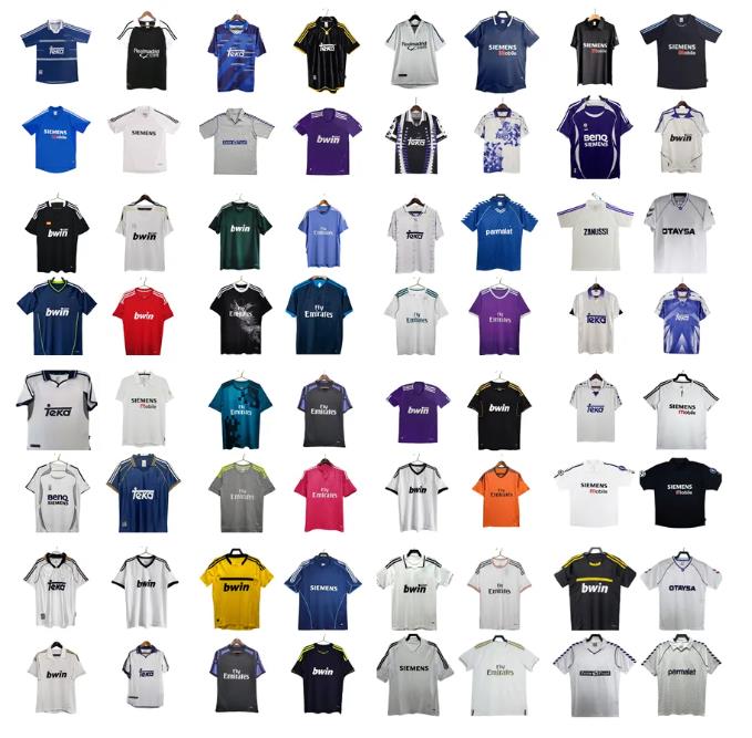 1997 1998 Real RONALDO Madrids retro soccer jerseys 97 98 99 00 01 classic camiseta RAUL R.CARLOS HIERRO REDONDO SUKER SEEDORF home away vintage football shirts third