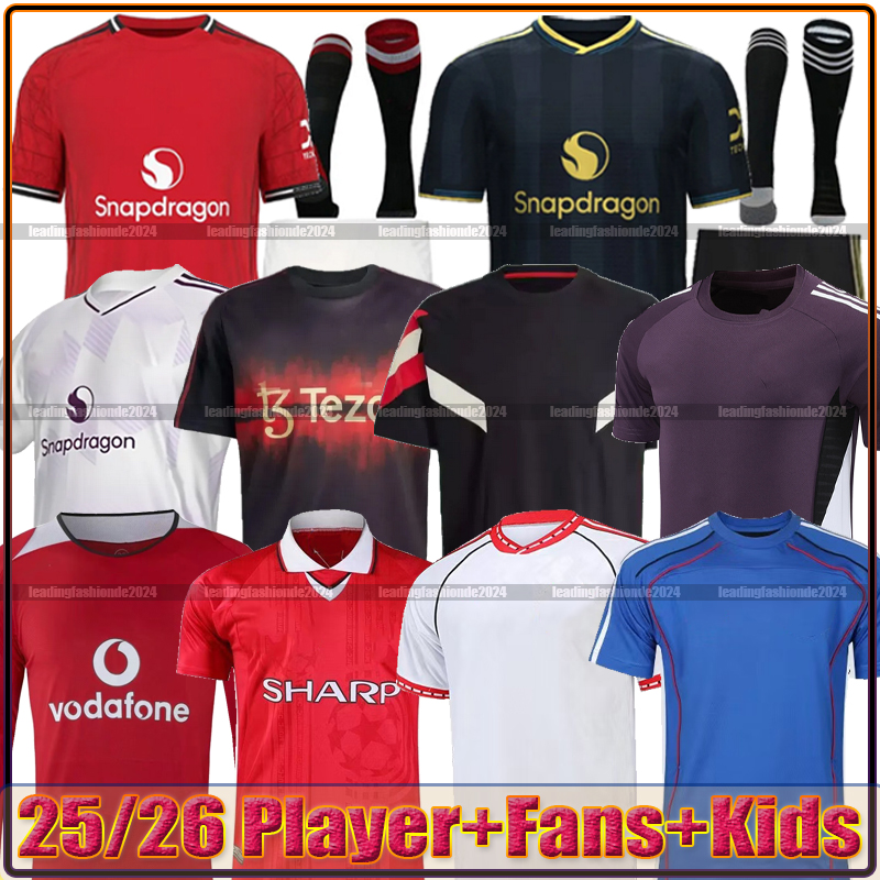 Mainoo 25 26 HOJLUND United soccer jerseys Martinez GARNACHO Casemiro ZIRKZEE Retro Football Shirt Tracksuit men kids kit 2025 2026 Yoro B. FERNANDES jersey