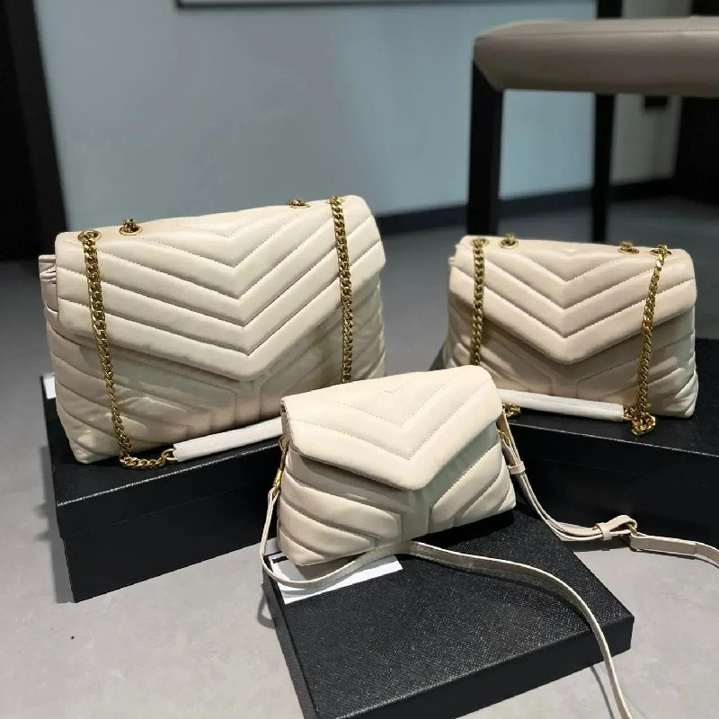 Designer bag Shoulder Bags Luxurys Handbags 3sizes Tote Bags High-Quality Ladies' Gold Chain Flap Crossbody Versatile Design for Multiple Occasions StitchedL bags A