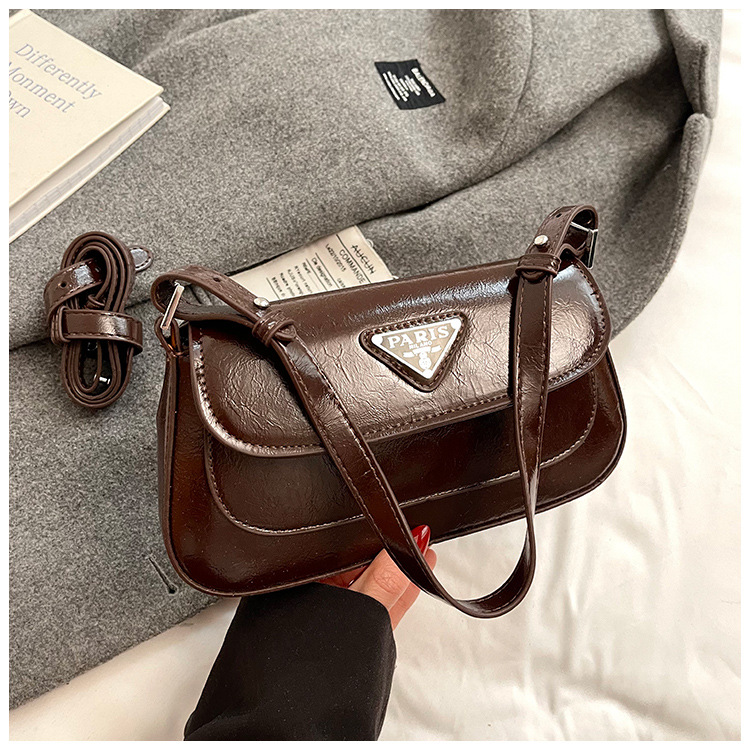 Trendy 2024 Designer Shoulder Bag - Parisian Style Small Square Purse, Women's Chic Leather Crossbody Bag for Daily Use Free shipping