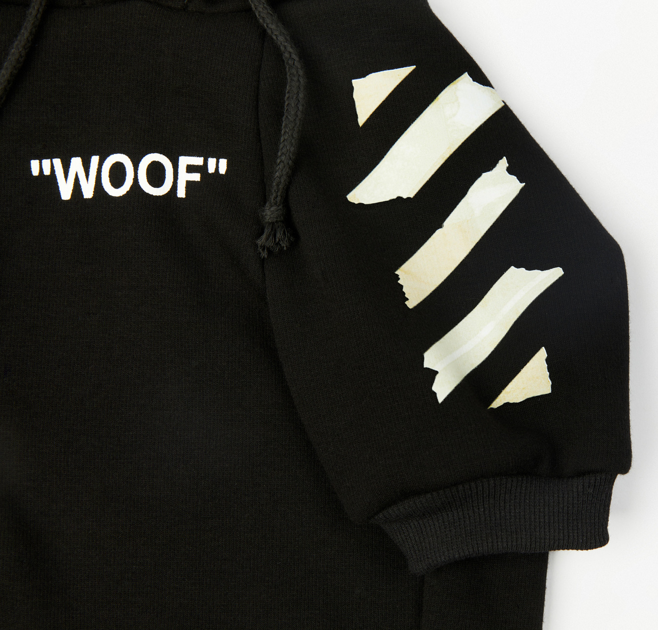 Dog Hoodies, Soft Dog Sweater, Dog Bone and Zebra Crossing Print Dogs Coats, Warm Fleece Pet Clothes Hooded Sweatshirt for Small Medium Large Dogs Boy