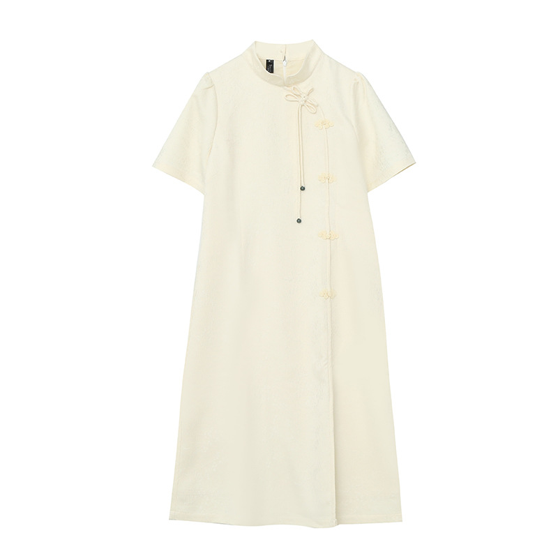 FM150 Large size women's slightly fat fashionable dress improved style Chinese style cheongsam Western style
