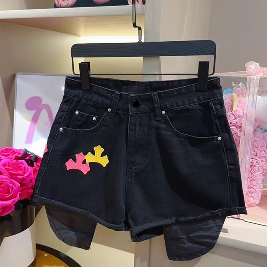 Women Pants Hotty Ladies Letter High Quality Hot Shorts Design Retro Streetwear Casual Sports Summer Jeans XJ260206