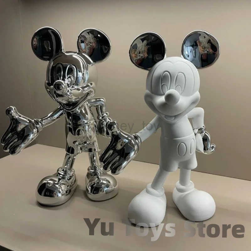 Disney 2025 20-30cm Minnie Mouse Drcor Figure Resin Statue Anime Figures Simple Modern Collection Dolls Fashion Toys Living Room Deco Y250509