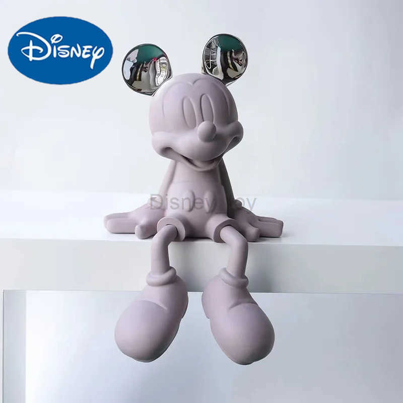 Disney Sitting Cross-Legged Cartoon Mouse Home Decor Figurines Modern Living Room Entrance Tv Cabinet Desktop Decor StylishGifts Y250509