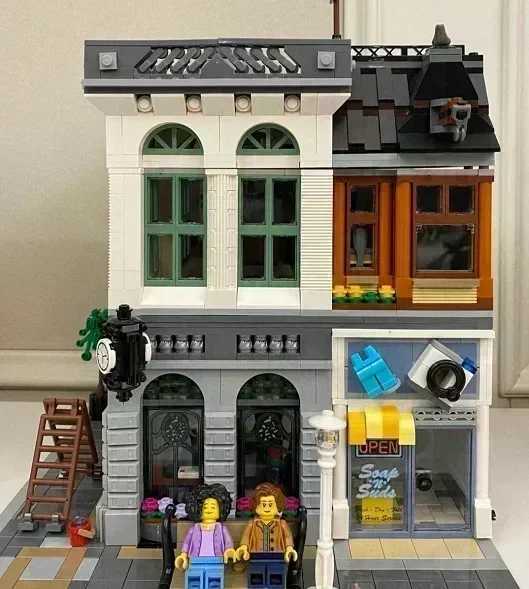 Creatoring Expert Pet Book Shop Town Hall Downtown Diner Model Moc Modular Building Blocks Brick Bank Cafe Corner Toys Parisian X250509