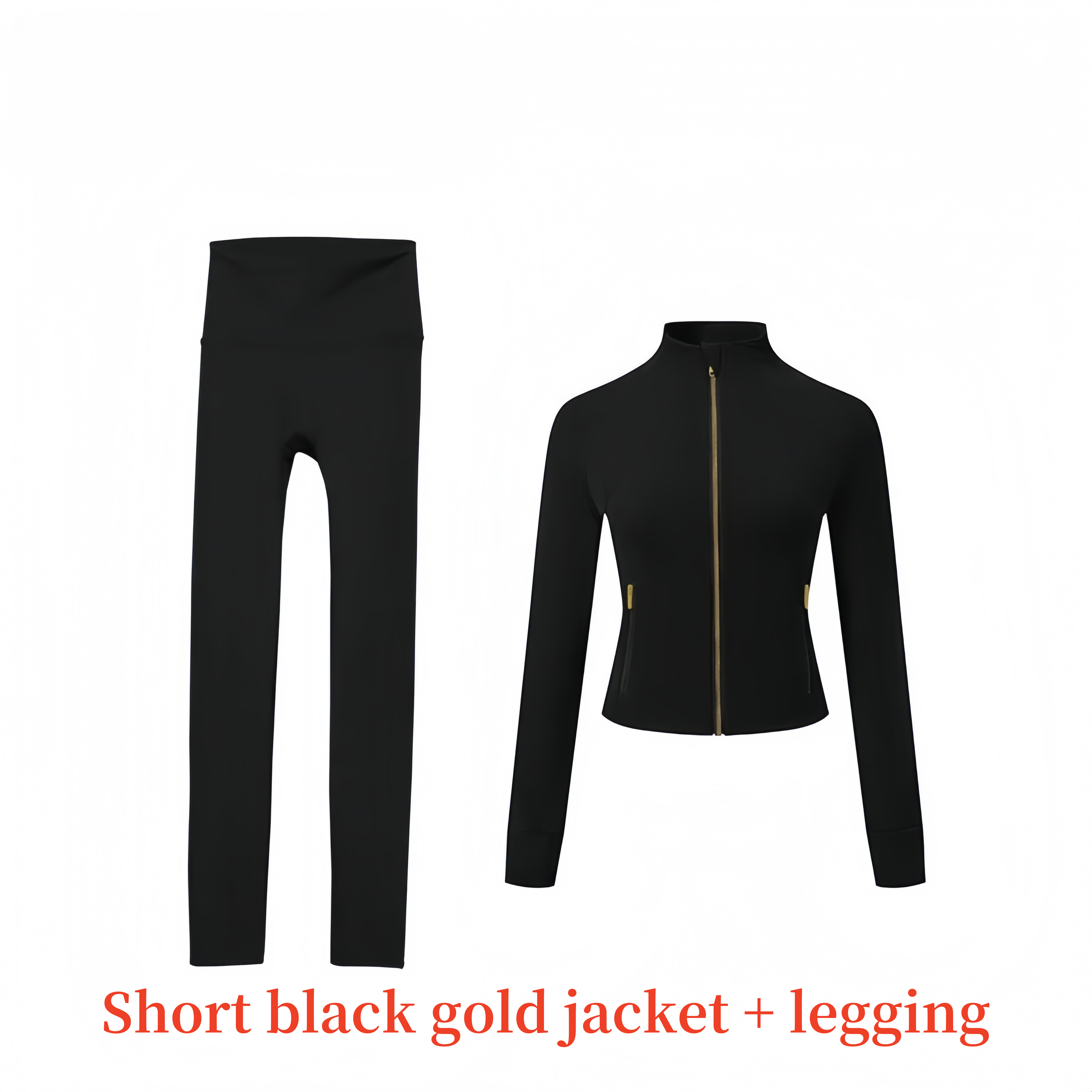 Women Designer Jacke Set Gym Set Short Yoga Jacket Workout Elastic Waist Leggings Fiess Quick Dry Fiess Activewear Sweatshirt Zip Up Sportwear