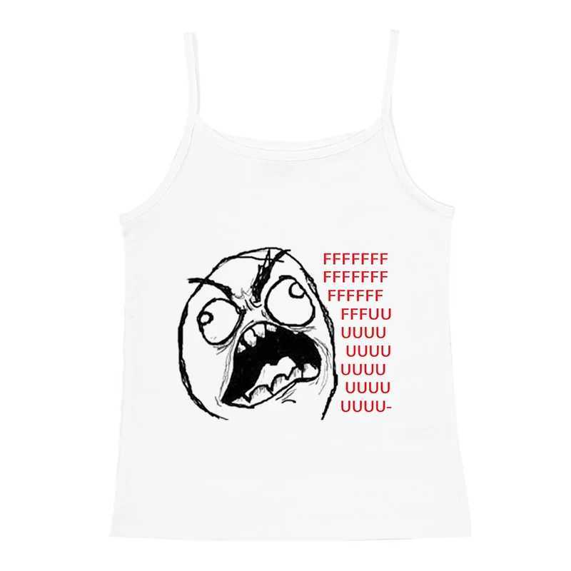 2024 Summer Basic Tanks Spaghetti Strap Camis Solid Stretch Meme Pattern Print Tops For Women Sleeveless Slim Fit Basic CamisoleXJ250508