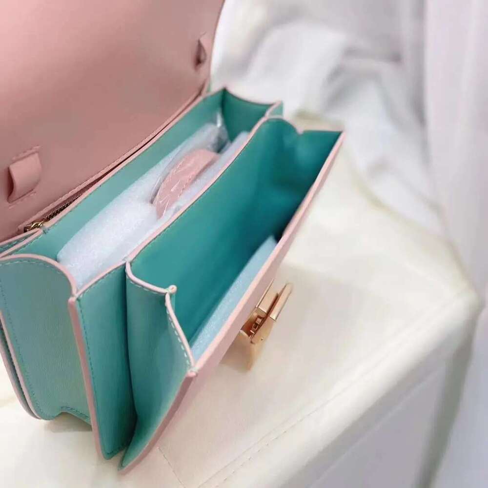 Designer Bag 2025 Factory Genuine Leather Ladies Tofu Design Handbag Purse Small Shoulder Brand Purple Crossbody Bag For Women 2023 Luxury Bag