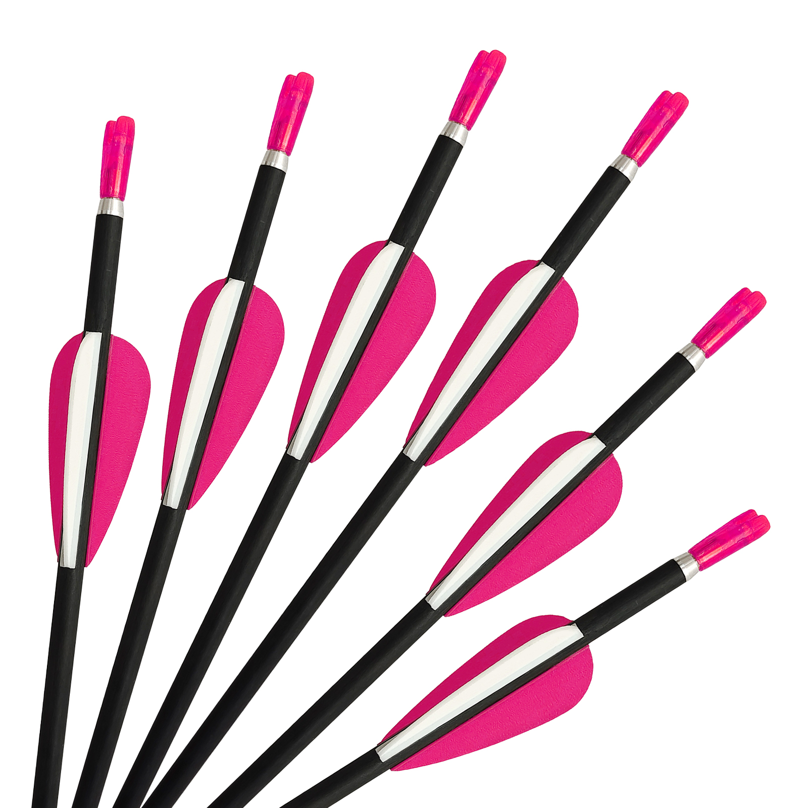 Archery Arrows without Arrow Heads Spine350-1500 31inch Targeting Arrows 4.2mm Hunting Arrows Carbon Practice Arrows for Recurve Bow & Compound Bow Pi