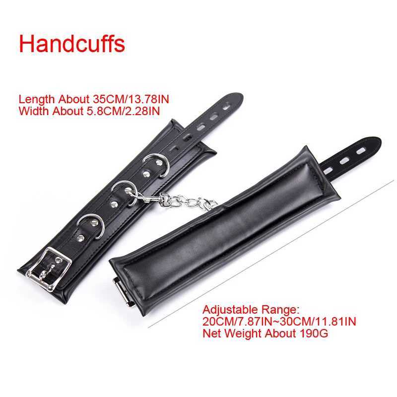 Leather Handcuffs Ankle Cuffs Bdsm Sex Toys For Men Women Adult Games Bondage Restraints For Couples Sexy Accessories W250509