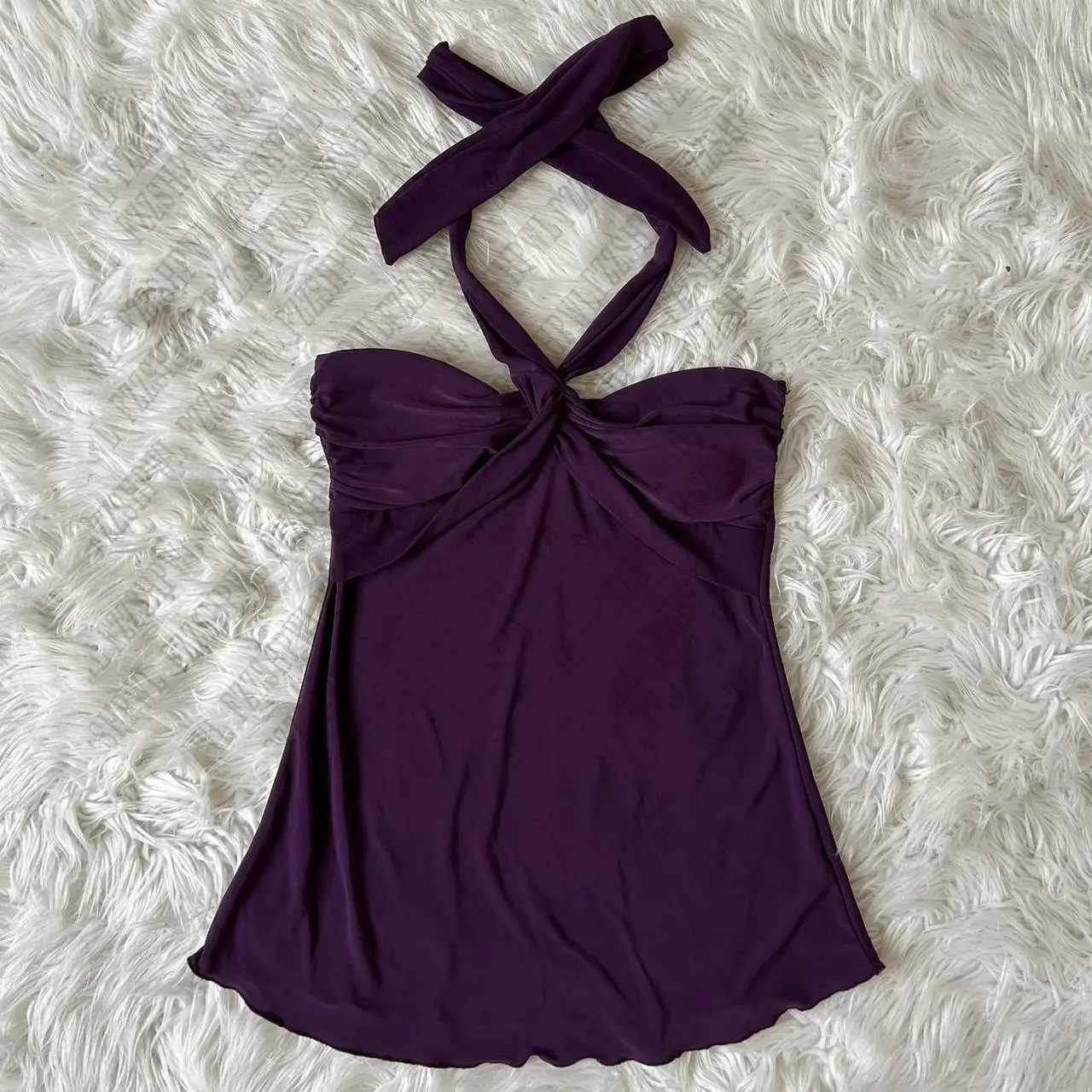 Womans Clothing Y2K Summer Soft Harajuku Korean Singlet Aesthetic Advanced Fashion Casual Sleeveless Halter tops 90s CamisoleXJ250508