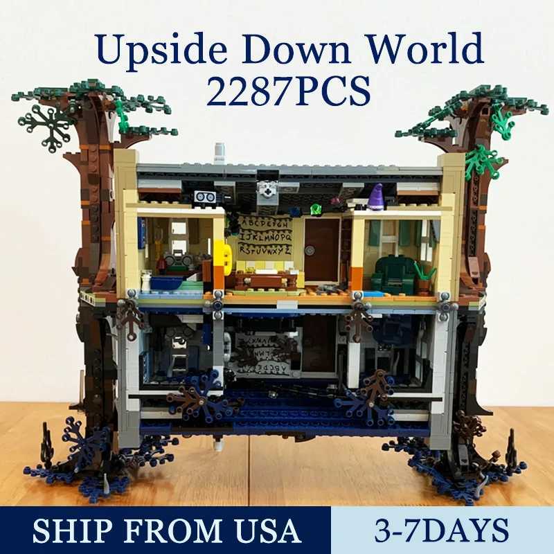 2287PCS Upside Down World Building Blocks Toys Ornaments Assembly Model Bricks Sets Boys Girls Adult Easter Birthday Gifts X250509