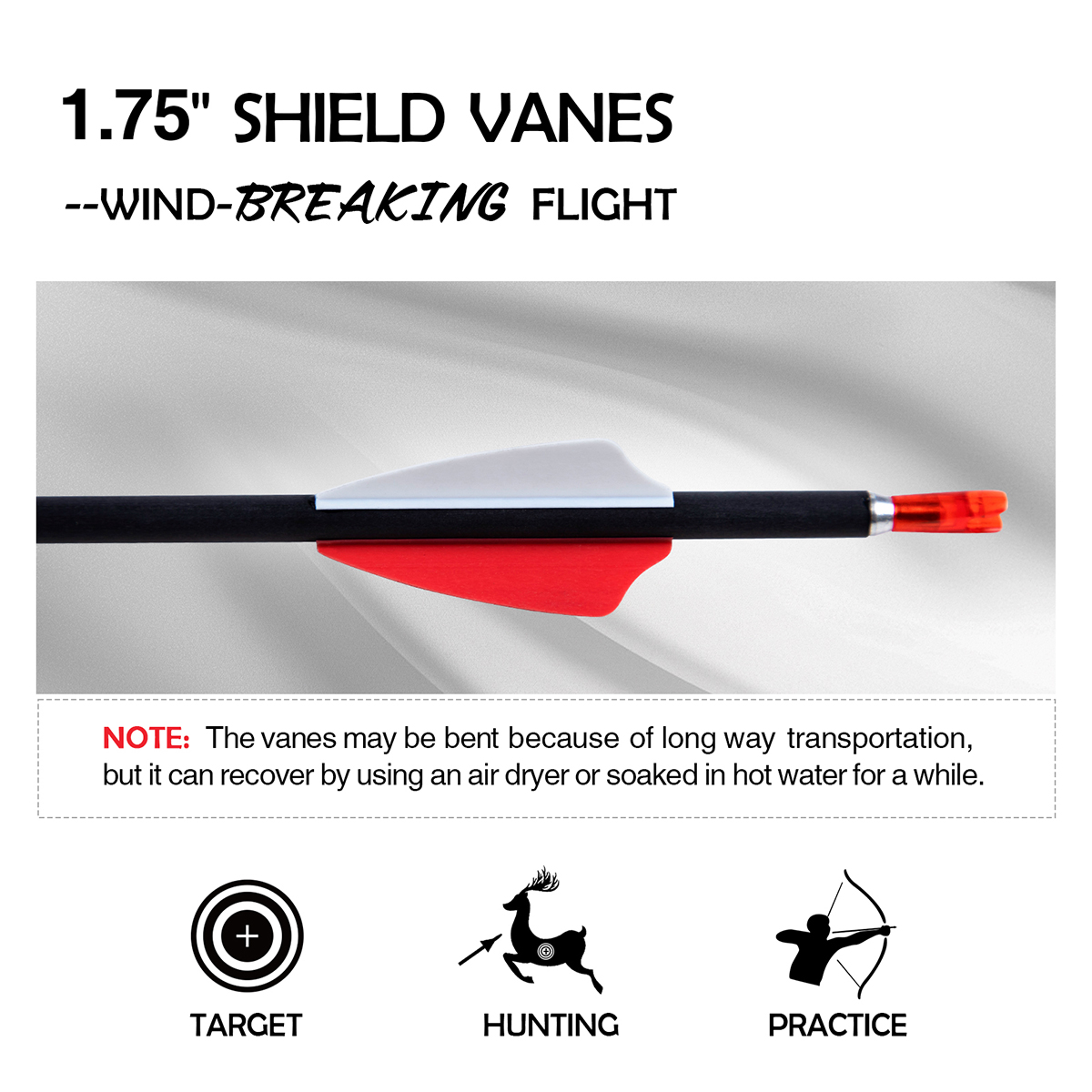 Archery Arrows Spine350-1500 without Arrow Tips 4.2mm 31inch Hunting Arrows Carbon Targeting Arrows for Recurve Bow & Compound Bow Practice Arrows 12P
