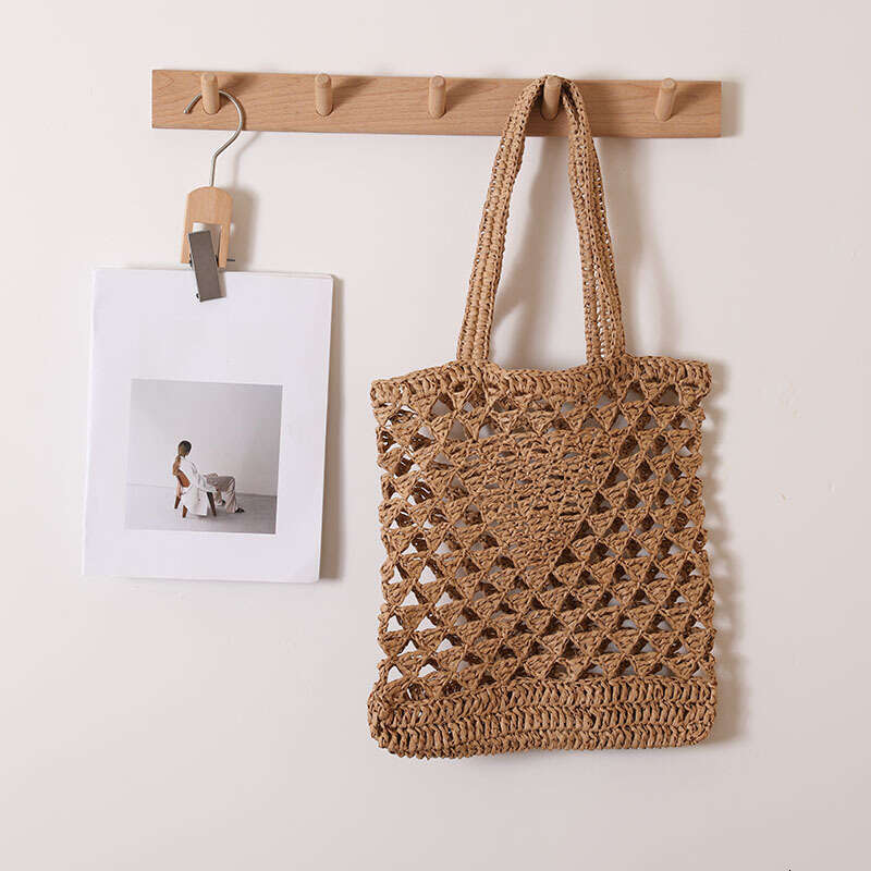 Beach Bag Fashionable One Shoulder Grass New Casual Hollow Woven Vacation Style Beach Bag Versatile Women S Bag KQ