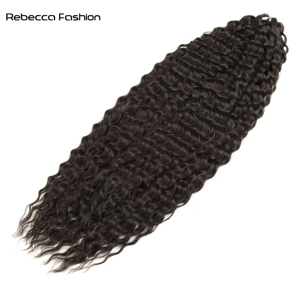 22 Inch Synthetic Hair Extension Luxurious Afircan American Inspired Water-Wave Dreadlock Styling by Kanekalon for Ladies High Temperature Fiber
