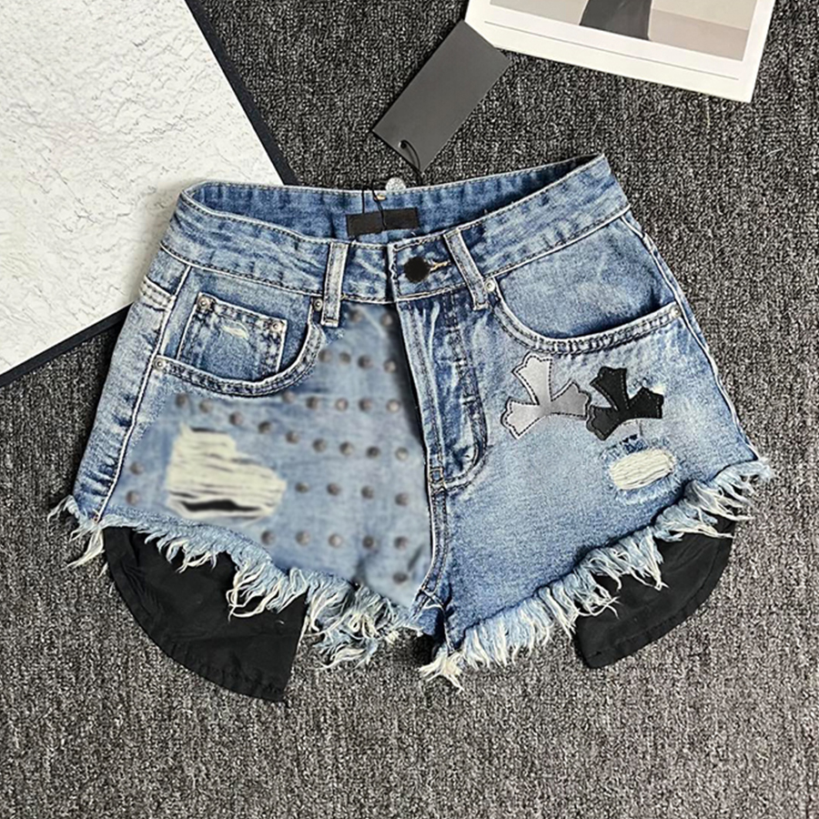 Women Pants Hotty Ladies Letter High Quality Hot Shorts Design Retro Streetwear Casual Sports Summer Jeans XJ260206