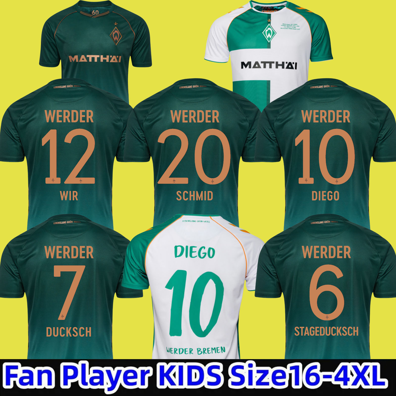 2024 2025 2026 Diego Werder Bremen special SOCCER JERSEY STAGE TOPP Ducksch Bittencourt NJINMAH HOME AWAY third away jersey football shirts fan man