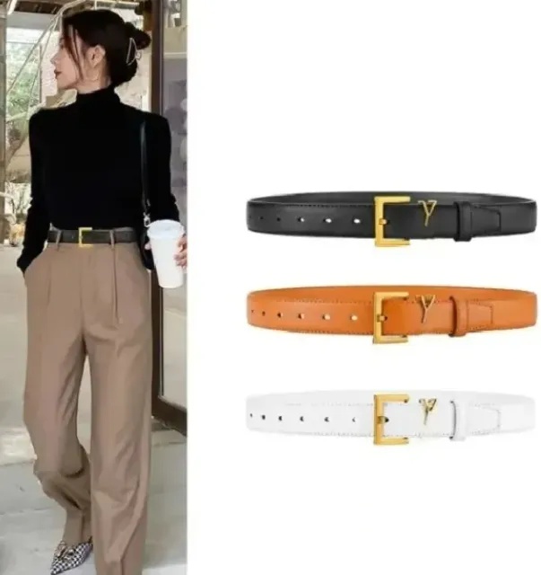 Belt Belts For Women Designer Solid Colour Fashion Letter Design Belt Leather Material Christmas Gift Size 95-115Cm