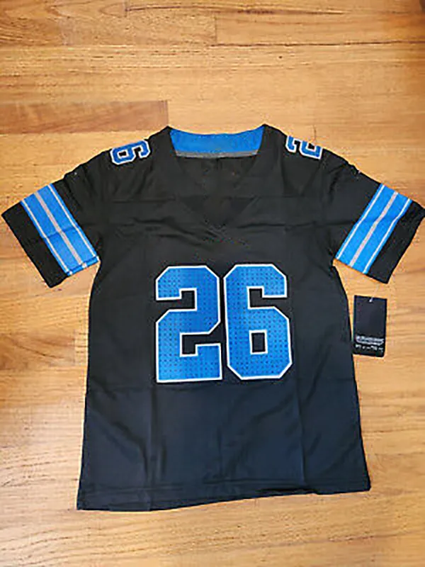 26 Jahmyr Gibbs Football Jersey St. Brown Jared Goff Hooker Jackson Montgomery Reynolds Custom Jerseys