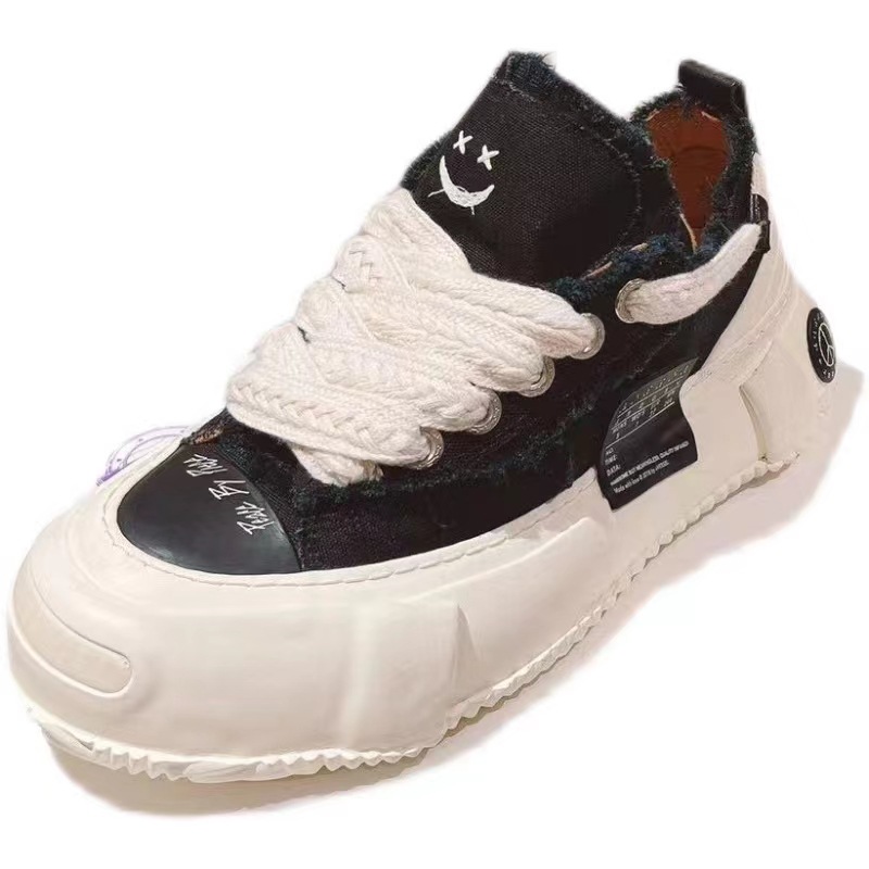 2025 new Couples' trendy versatile men women's comfortable and casual thick soled raised canvas sports shoes