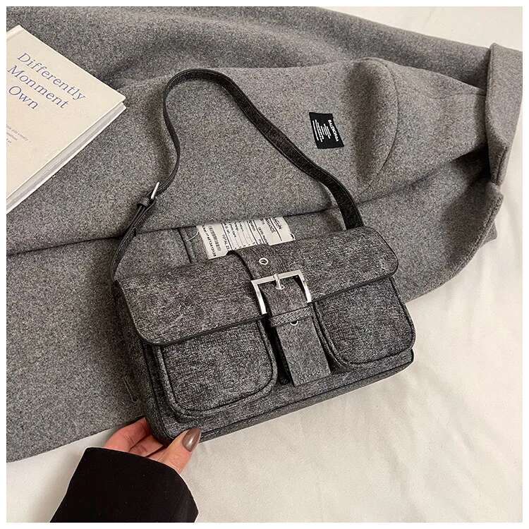 Women's Casual Underarm 2025 Spring New Model, A Small-niche Designed Shoulder and Crossbody Bag, Small Square Handheld Bag
