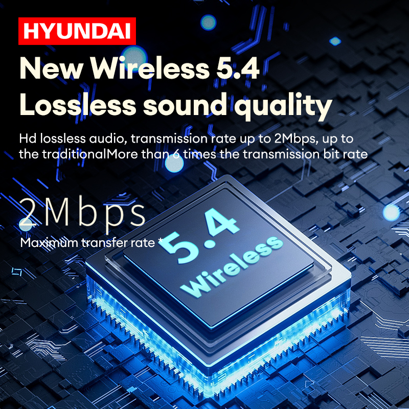 HYUNDAI Airpodsmax Headphones Clip on Bluetooth Earphones Open Sports Wireless Headset Waterproof HiFi Sound Long Lifetime Earbuds HY-C01