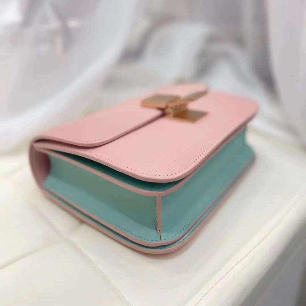 Designer Bag 2025 Factory Genuine Leather Ladies Tofu Design Handbag Purse Small Shoulder Brand Purple Crossbody Bag For Women 2023 Luxury Bag