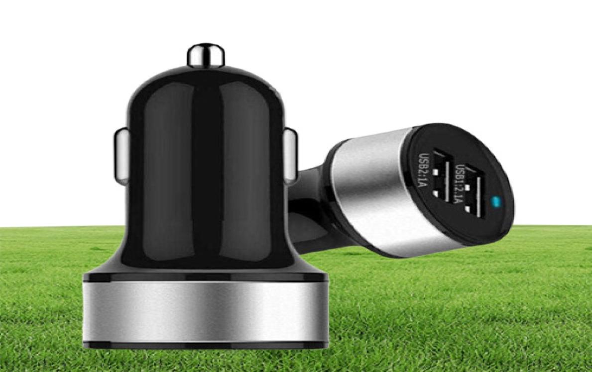 High Quality Universal Smart Fuse CircuitBreaker Protection Dual USB Port 5V 21A 1A Car Charger For Mobile Phones Tablet PC9648324