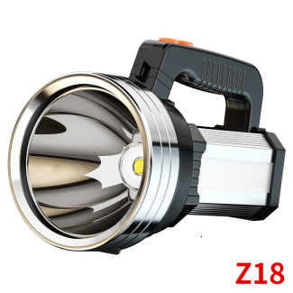 P50 strong USB charging emergency power outage searchlight battery level display patrol mine light long-range waterproof flashlight