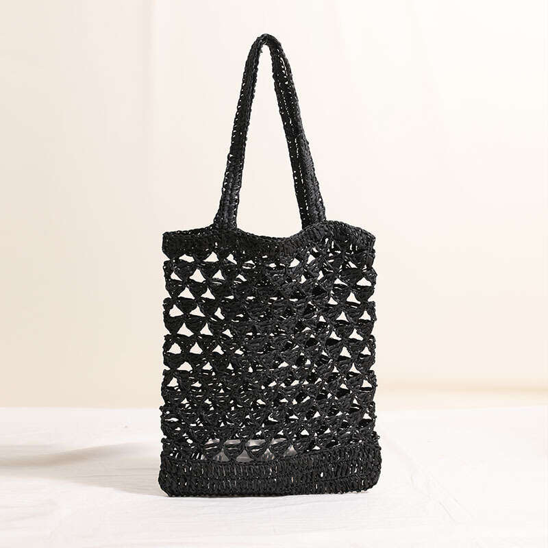 Beach Bag Fashionable One Shoulder Grass New Casual Hollow Woven Vacation Style Beach Bag Versatile Women S Bag KQ