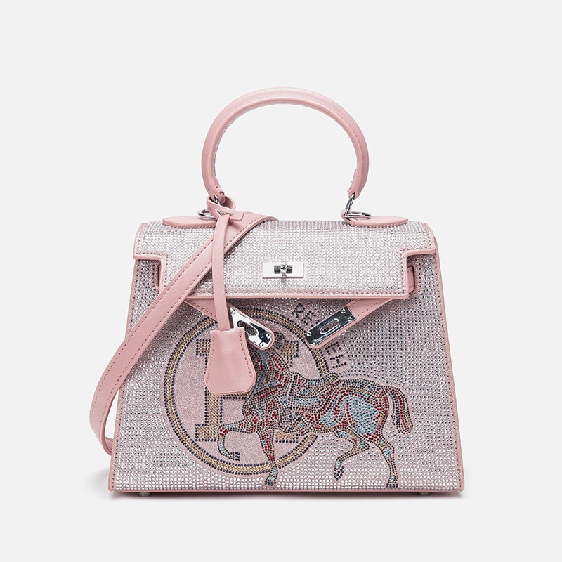 Freight Free New Women's Designer Bag Best-selling Diamond Handbag 2025 Internet Celebrity Multi-function Messenger Bag Handbag Dinner Dress Bag 