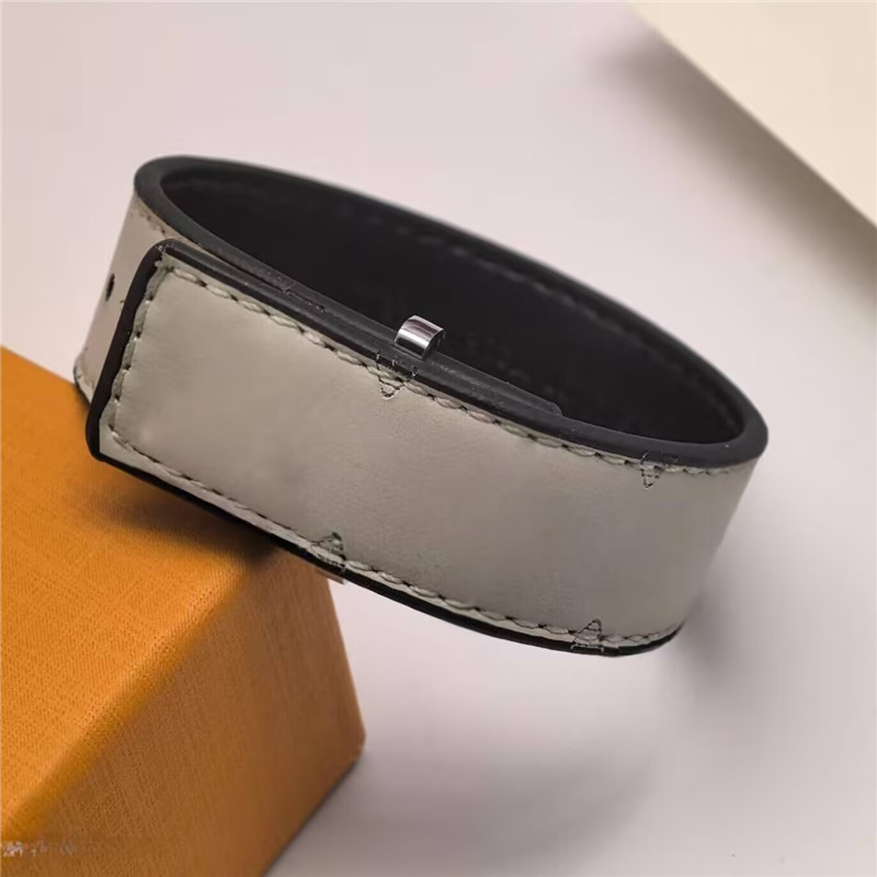 Fashion brand men's leather bracelet women's stainless steel bracelet 23cm suede leather bracelet men's jewelry gift 2025 new model