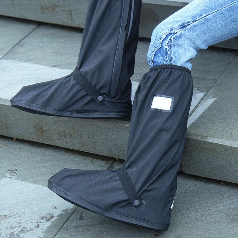 Rain boots cover reusable executive shoes waterproof motorcycle raincoat bicycle rain 250428s