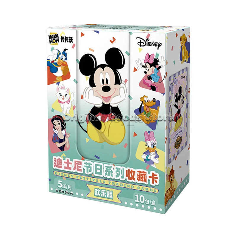 Disney toys Original KAKAWOW Disney Festivals JOY Edition Trading Cards Vol.1 Genuine Cartoon Art Series Collection Card Children Gift Y250509