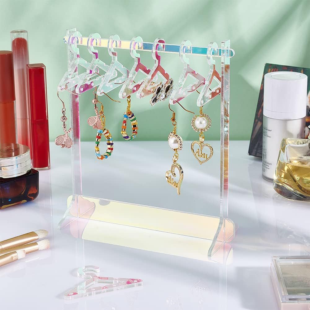 Elegant Multi-functional Acrylic Jewelry Rack: Ideal for Storing Earrings and Necklaces