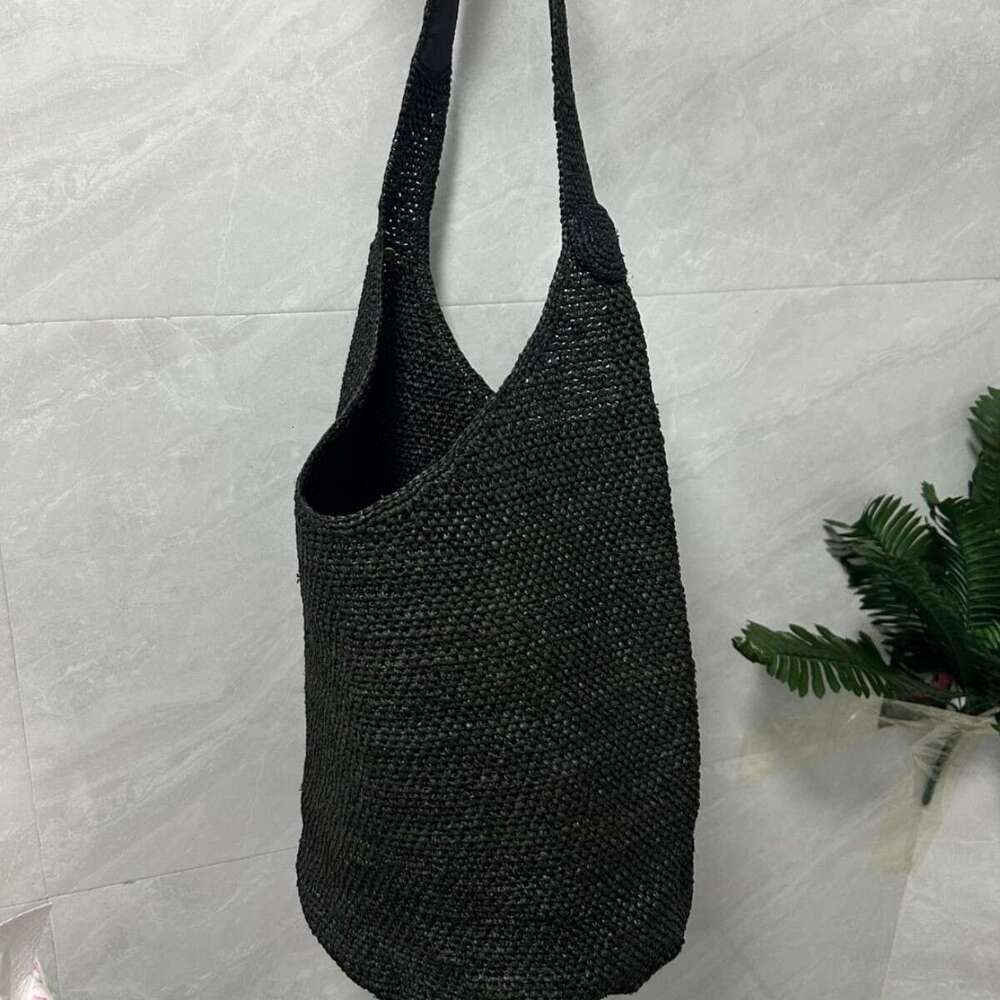Beach Bag Japanese And Korean Feng Shui Bucket Handmade Woven Lafite Grass Women S Summer Beach Travel Shoulder Bag KQ