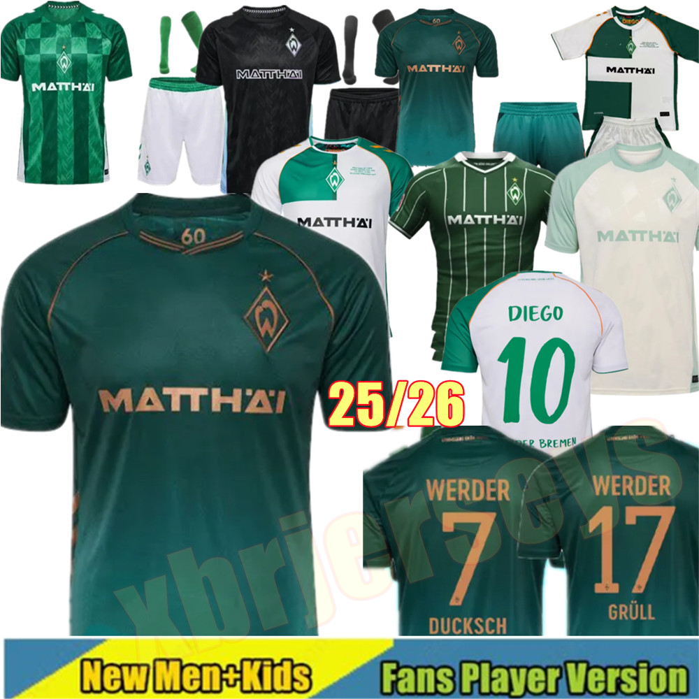 2025 2026 Werder Bremen special Soccer Jerseys 24 25 26 Marvin Bittencourt FRIEDL PIEPER 1994 03 04 Retro home away third Classic sports Men kids kit football shirt