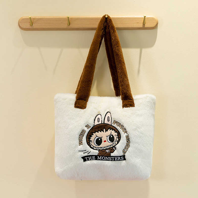 70% off wholesale Labubu Cartoon Backpack Labu Plush Grab hine Doll Playmate Childrens Crossbody Bag Zero Wallet 10A Quality Online