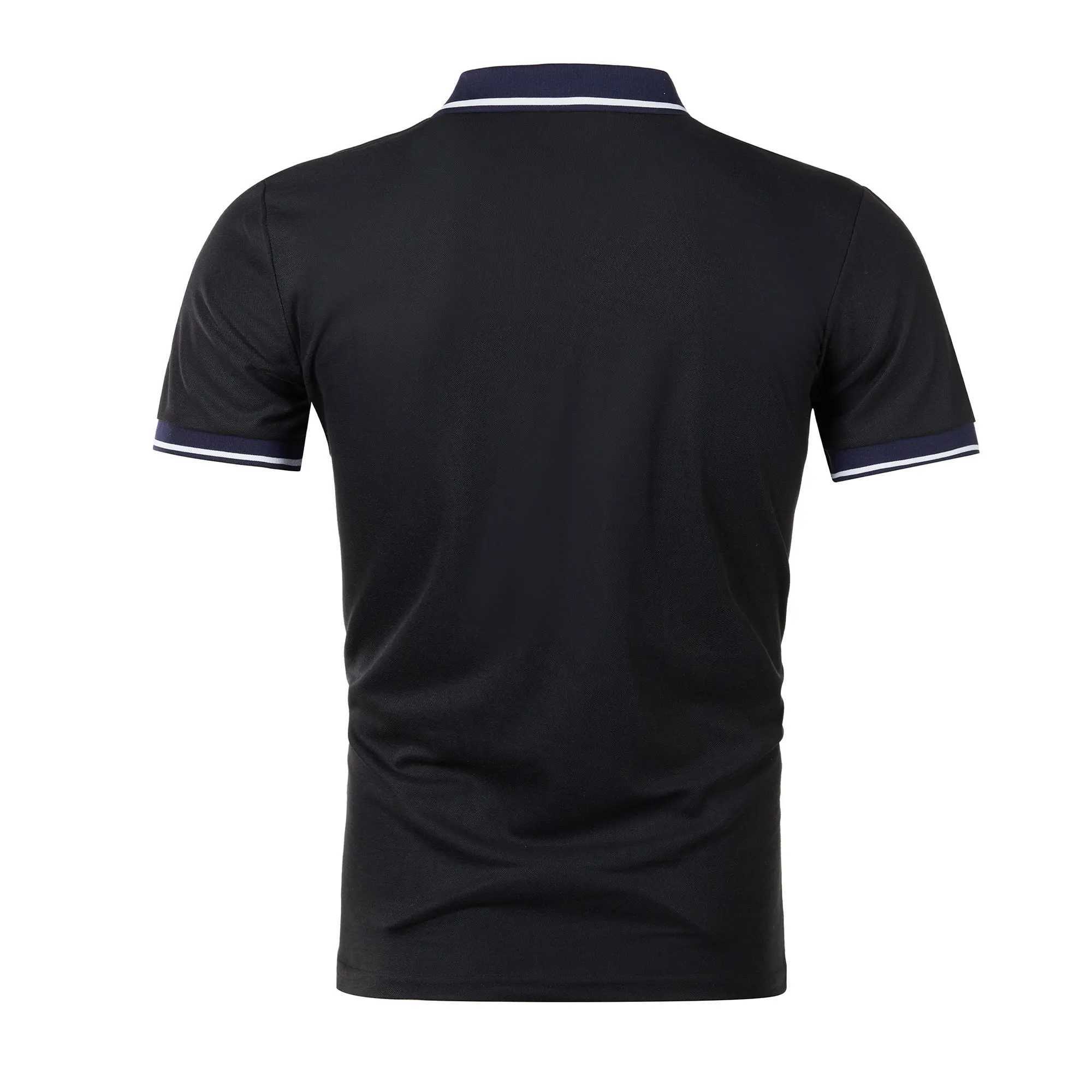 Mens summer casual fashion polo shirt short sleeve mens short sleeve color lapel top T-shirt short sleeve lapel fashion Z250509-1