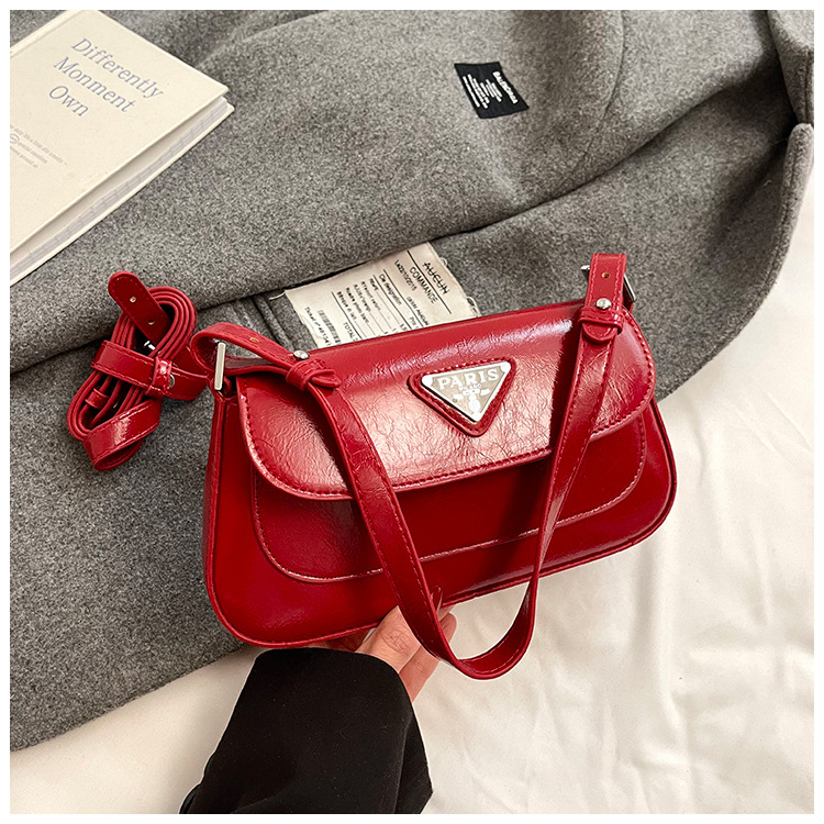 Trendy 2024 Designer Shoulder Bag - Parisian Style Small Square Purse, Women's Chic Leather Crossbody Bag for Daily Use Free shipping