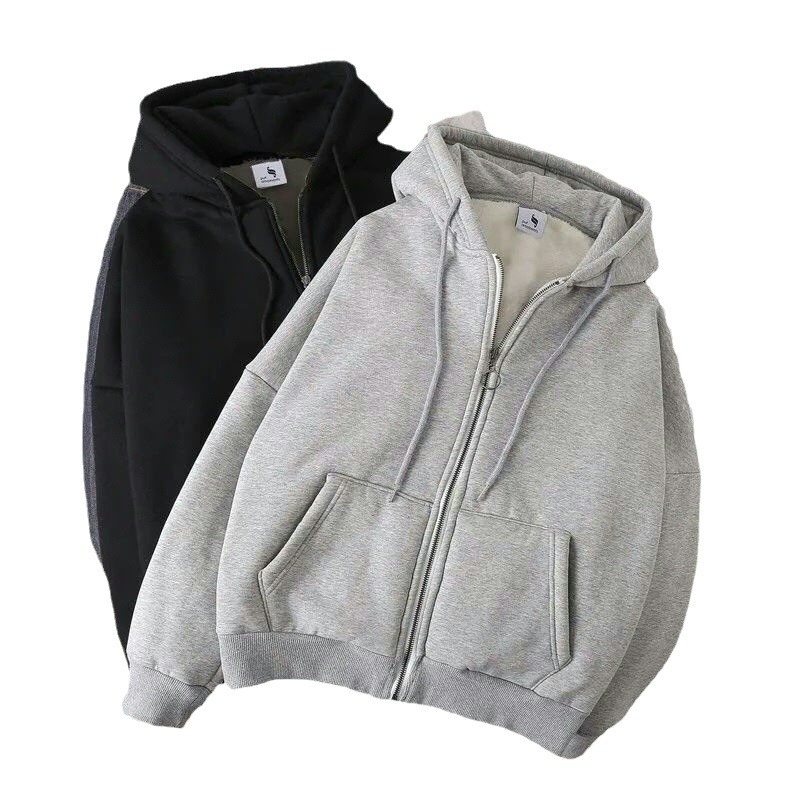 Sweatshirt 2024 early spring new item, autumn winter niche hooded design with plush thickened men's and women's outerwear