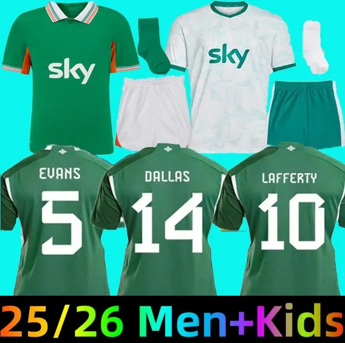 2025 2026 Ireland football shirt St Patricks Day Soccer Jerseys Kit DOHERTY DUFFY 25 26 Egan BRADY KEANE Hendrick McClean FERGUSON Football Shirt Men 
