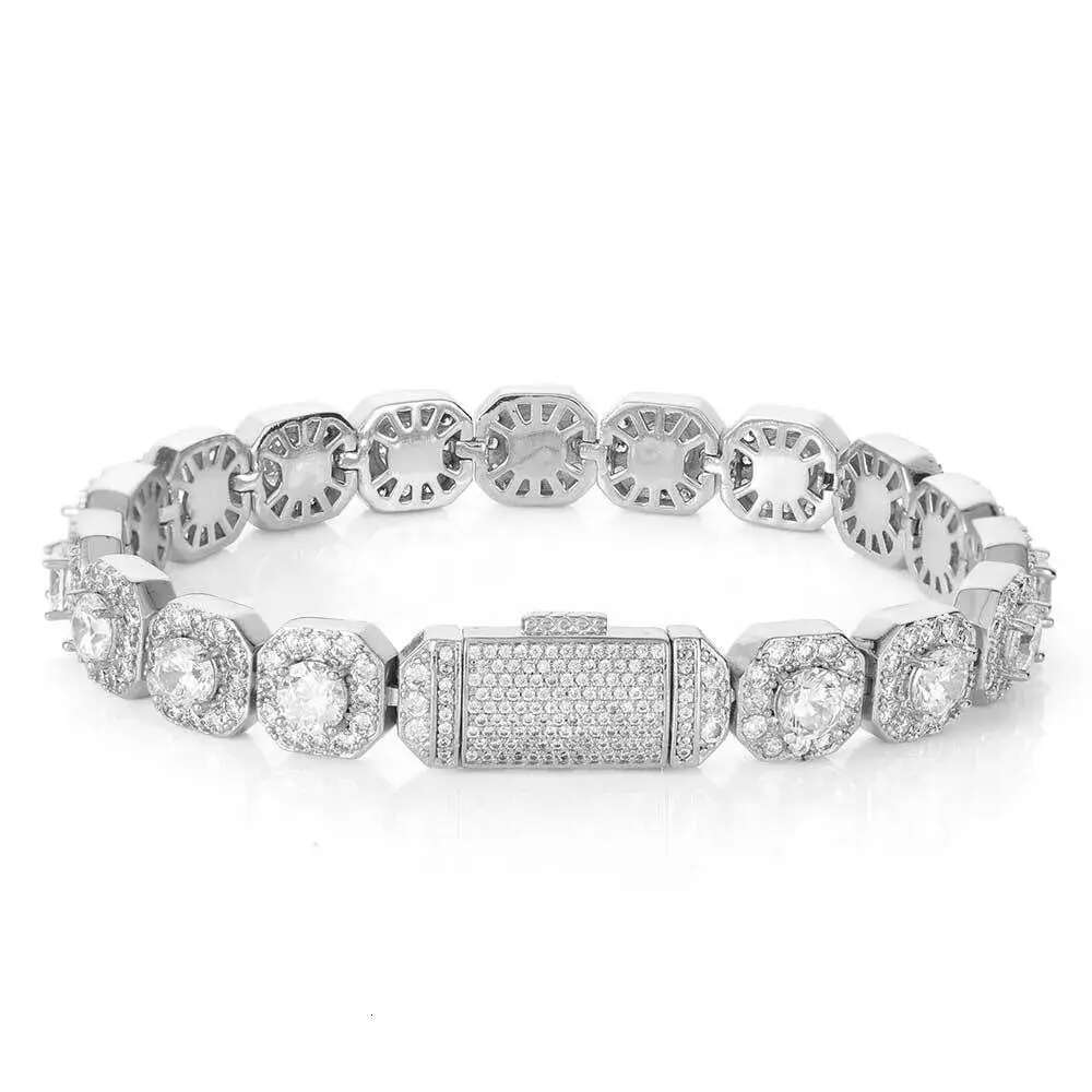 iced out for women inlaid 1 row dia titanium steel plated gold 8mm 10mm 12mm width tennis bracelet hip hop mens designer jewelry |Christmas gift desig